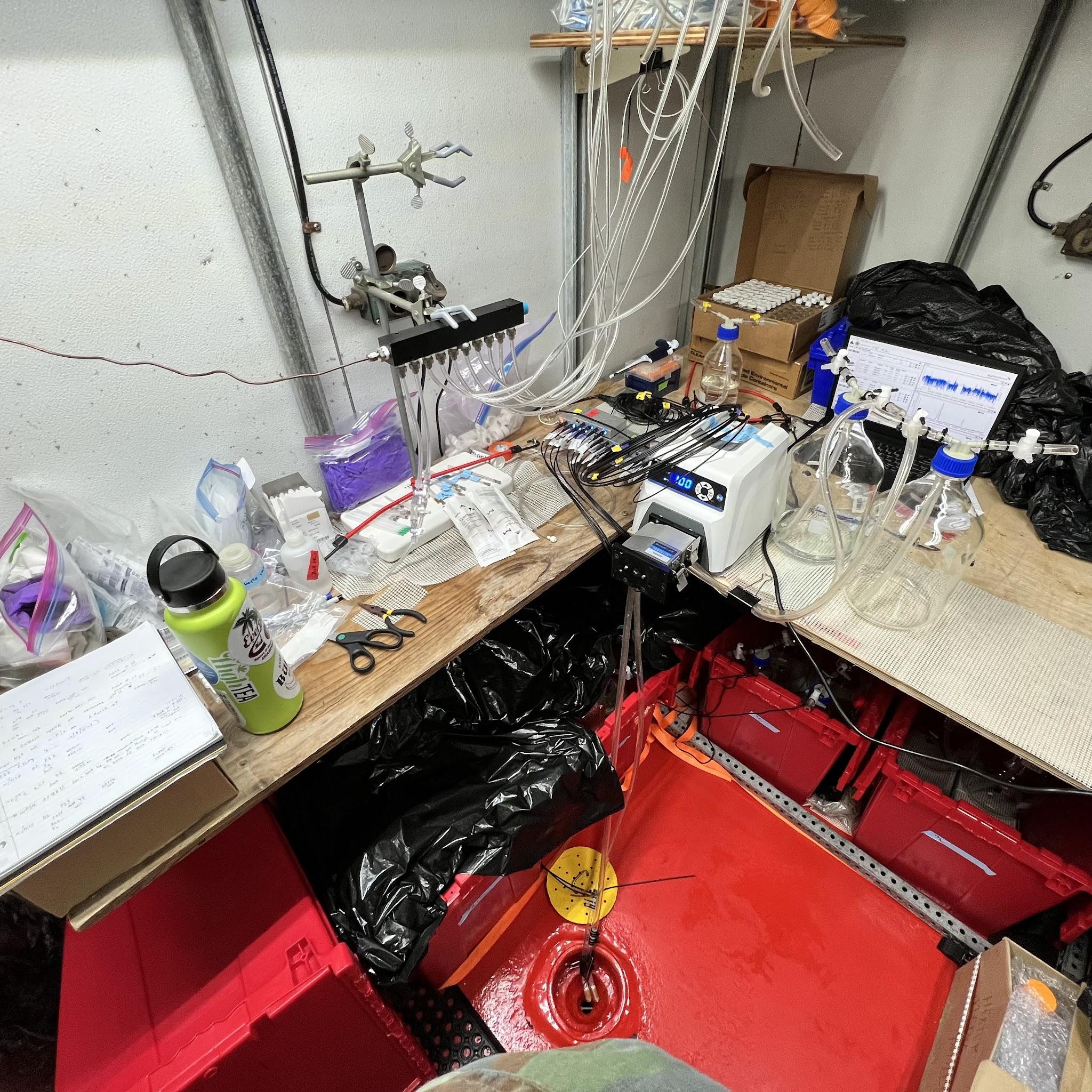 Samples in the cold-dark room