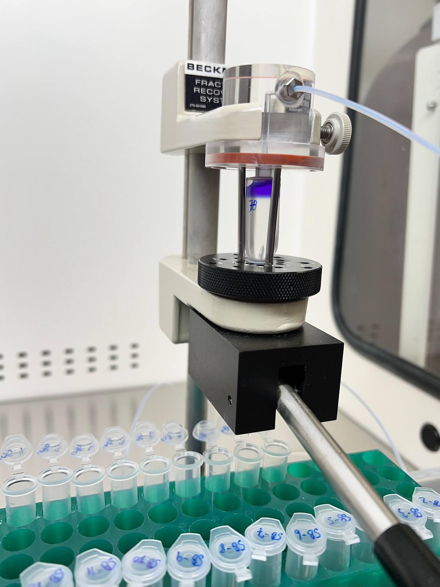 Stable isotope probing fractionation setup
