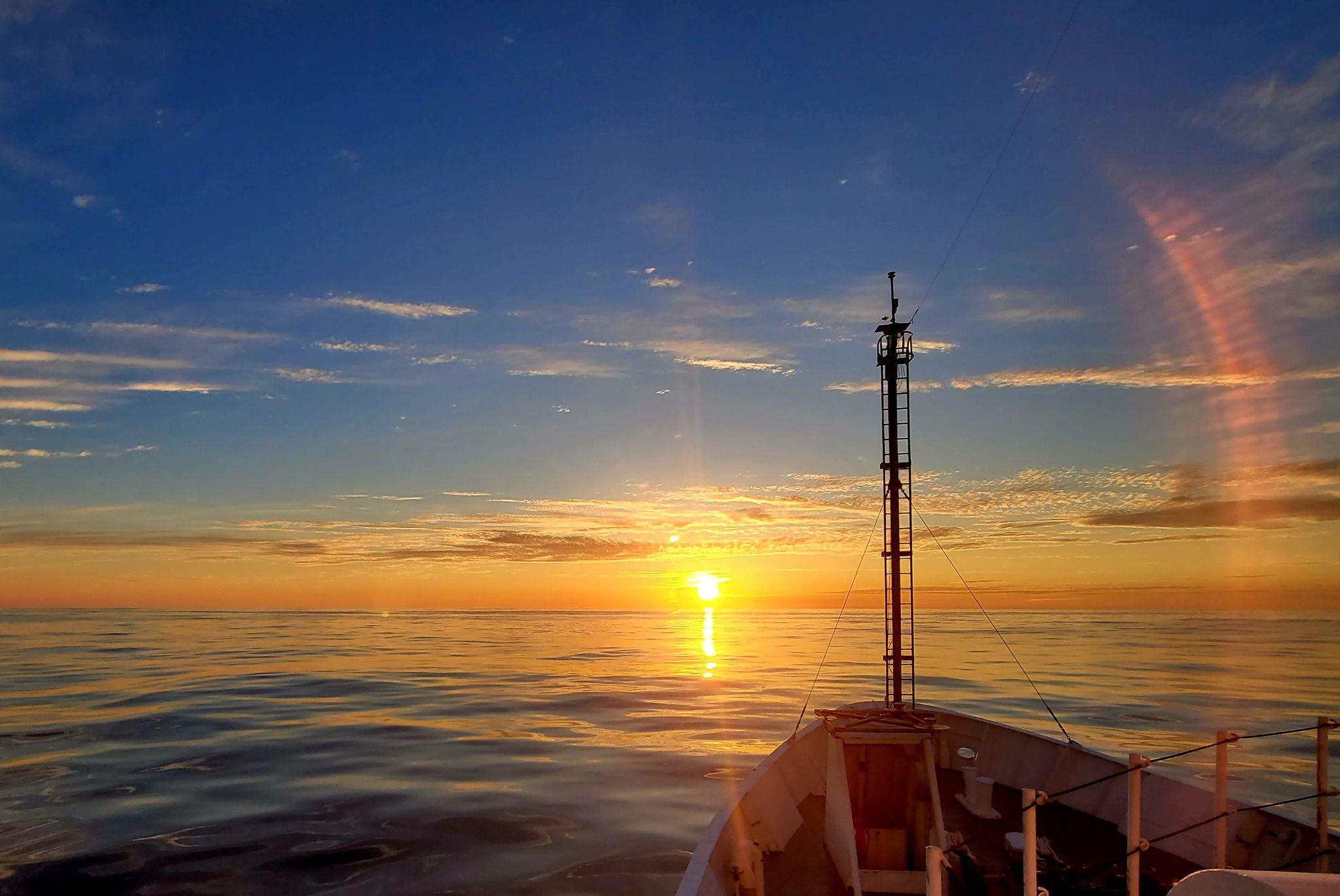 Sunset from the R/V Endeavor